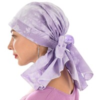 Padded Serenity Cotton Scarf Wrap with Tails