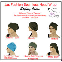 Jas Fashion Budget Friendly Seamless Headwrap