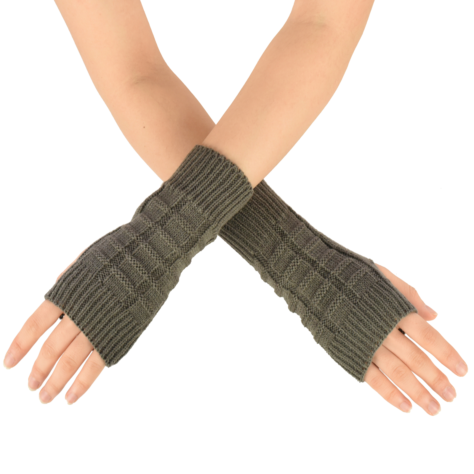 Crochet Knit Wrist Warmers Hand Cuffs Check /Twist | Wholesale Welcome!