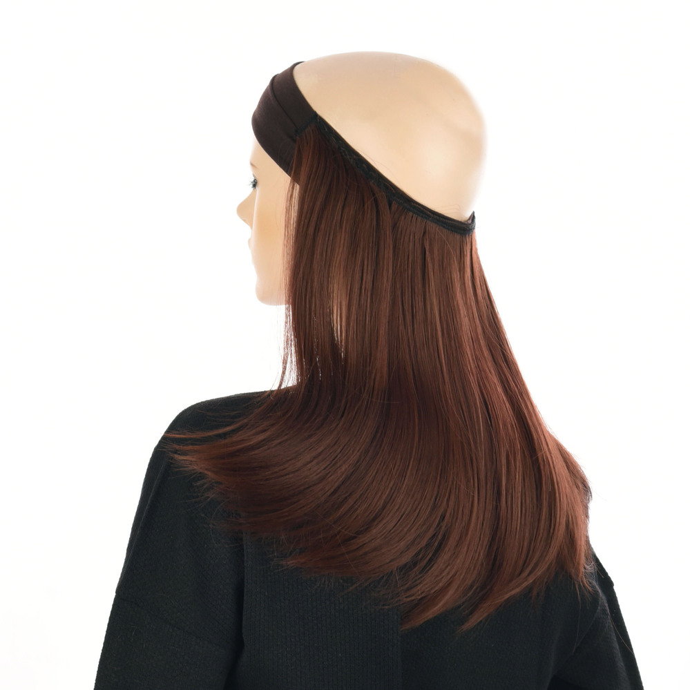 Chemo Halo Headband Hair Extension Cancer Patient Neck Cover Wig 4103