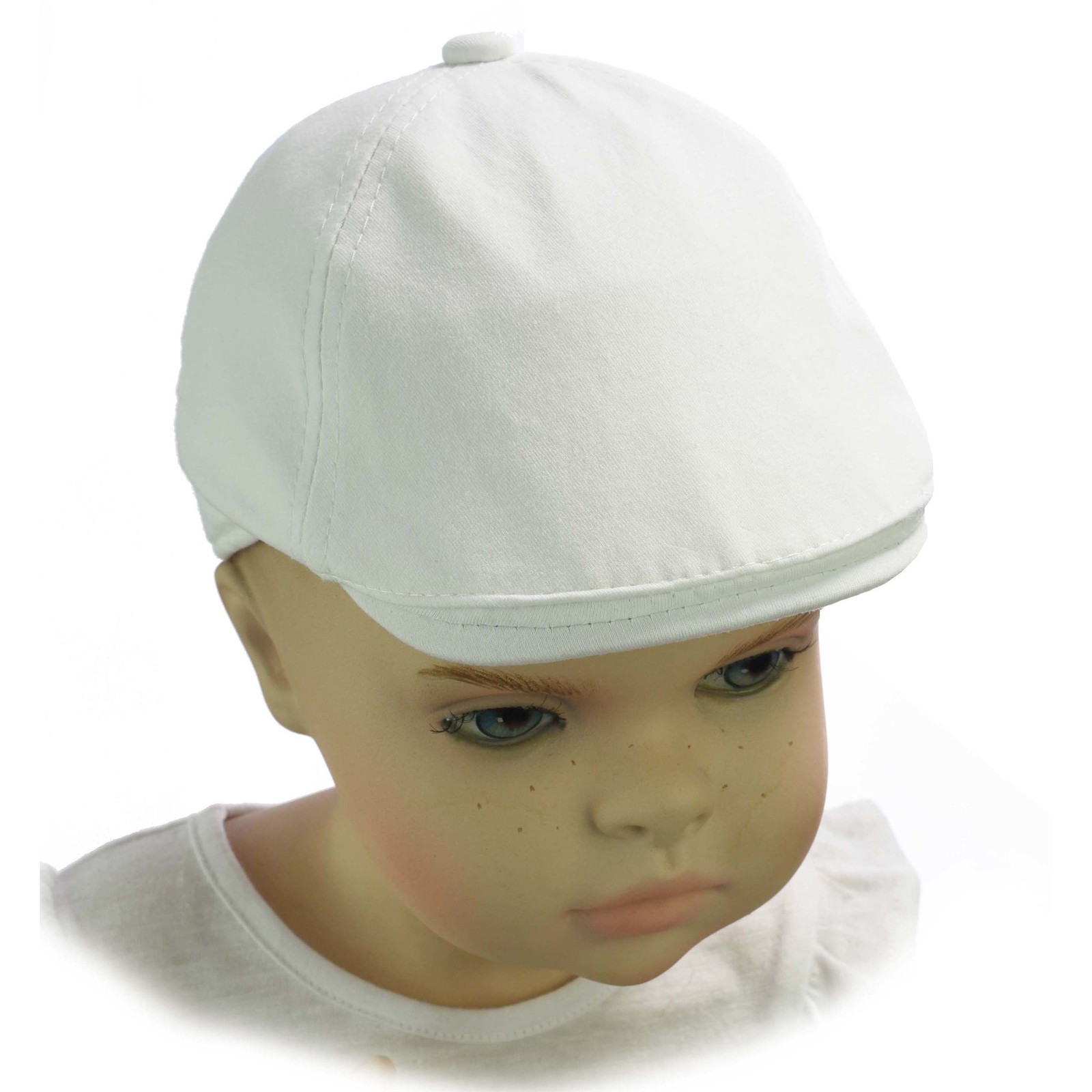 Christening Kids Infant Pageboy Hat Flat Baby Newsboy IVY Cap for