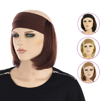 Halo Headband with Bob Hairstyle Hair Extension - Debbie