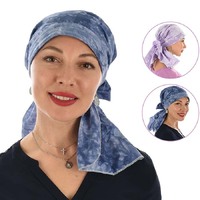 Padded Serenity Cotton Scarf Wrap with Tails