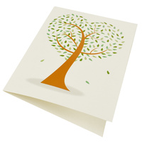 Greeting Card-Love Heart Tree | Green