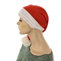 Red Stretchable Christmas Hat for Hot Weather